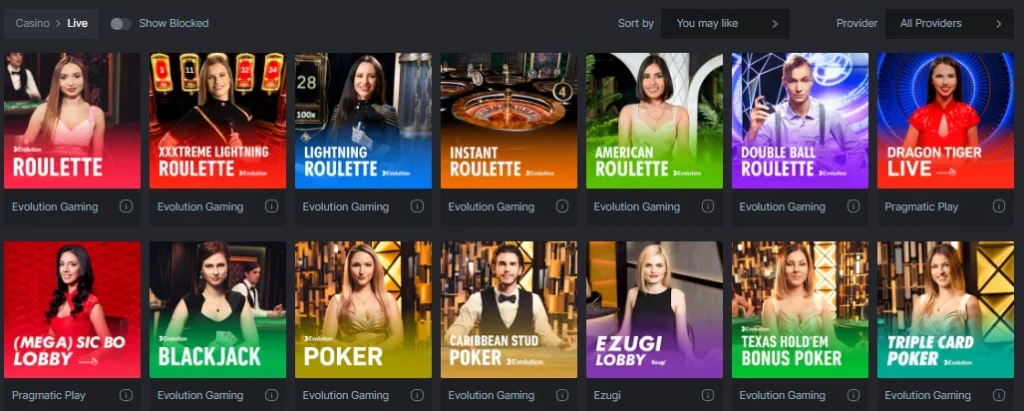 Live casino for play BC.Game