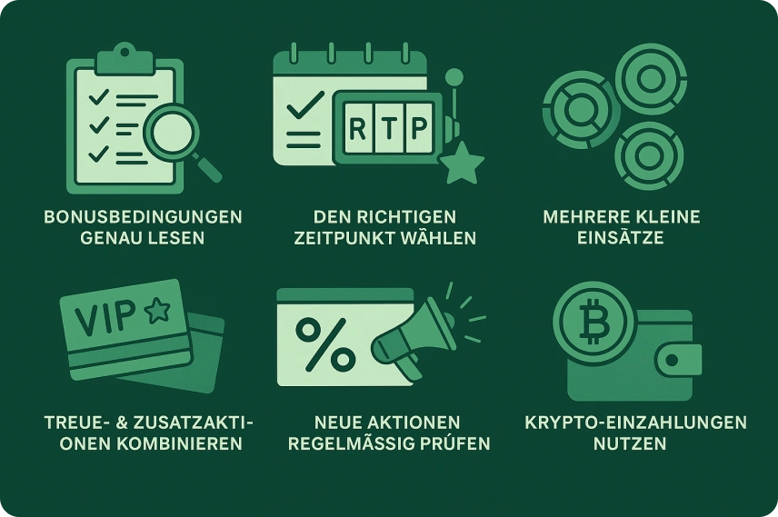 Tipps, wie man das Maximum aus Bonuscodes herausholt